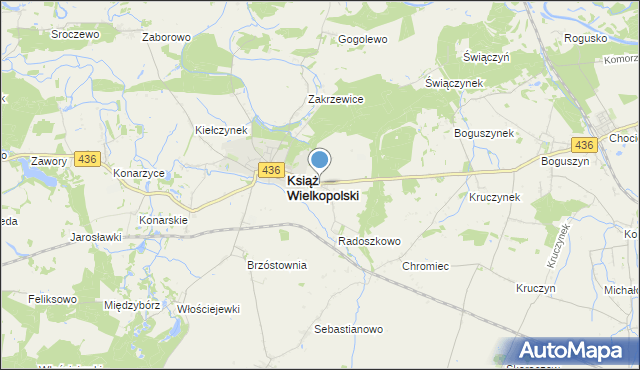 mapa Radoszkowo Drugie, Radoszkowo Drugie na mapie Targeo